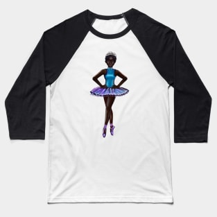 Ballerina Noor #3 - beautiful  black ballerina with corn rows Baseball T-Shirt